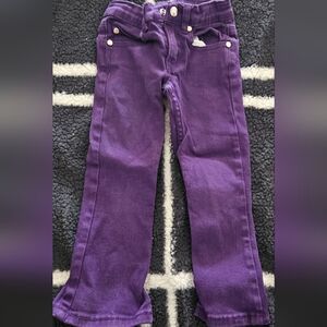 Little Miss Vibrant Purple Kids Jeans